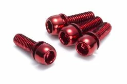Reverse - Bremsadapter-Schraubenset M6x18mm Rot