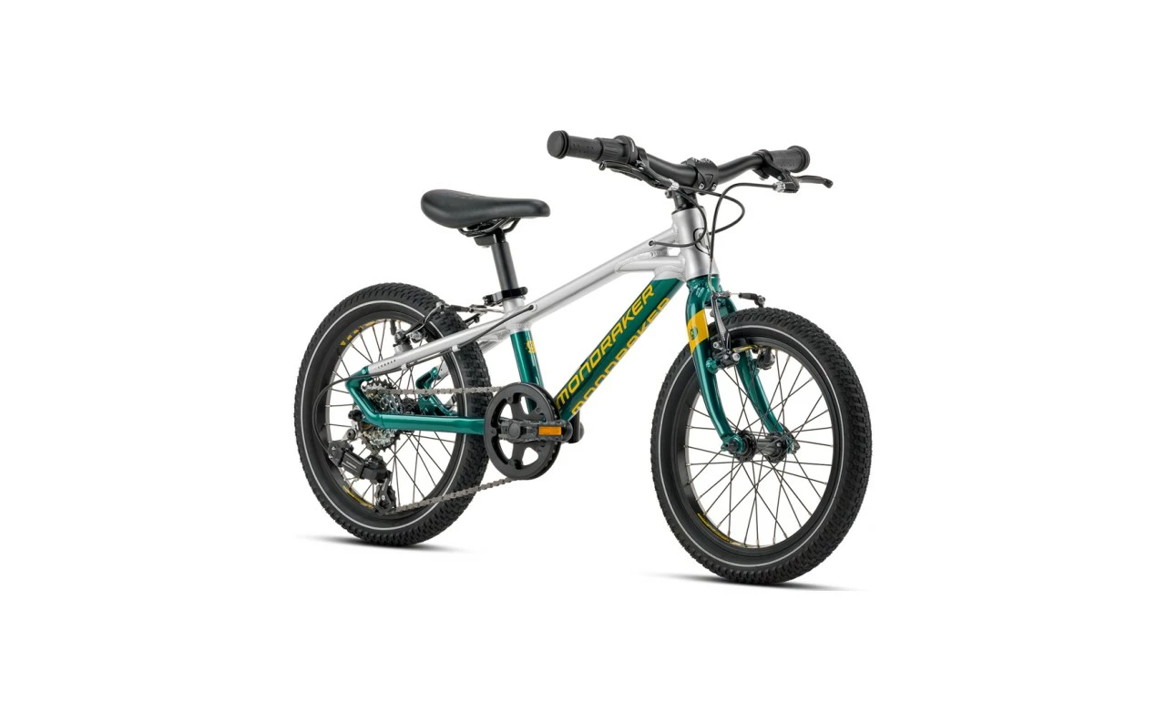Mondraker - Komplettbike Kids Leader 16 Zoll 2023 Grün/ Silber/Gelb 4 Mondraker - Komplettbike Kids Leader 16 Zoll 2023 Grün/ Silber/Gelb – Bild 2