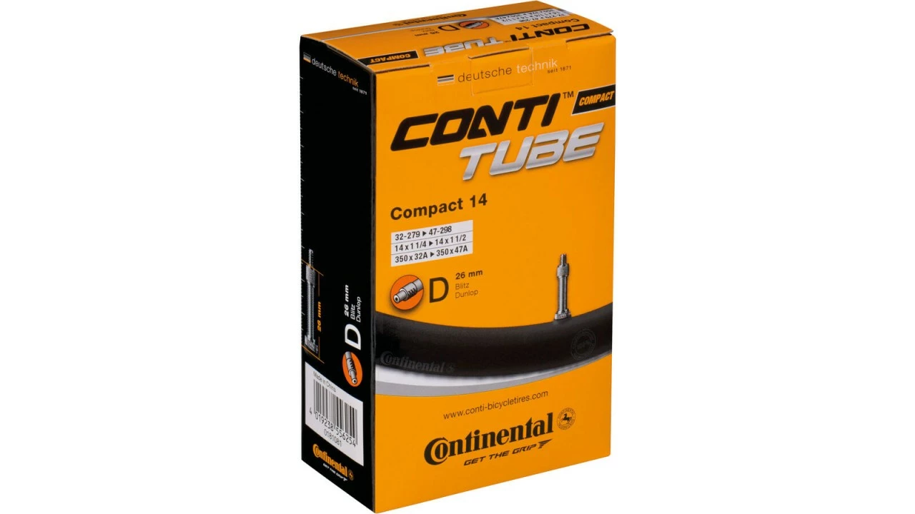 Continental - Schlauch Compact 14 26mm Blitzventil 3 Continental - Schlauch Compact 14 26mm Blitzventil
