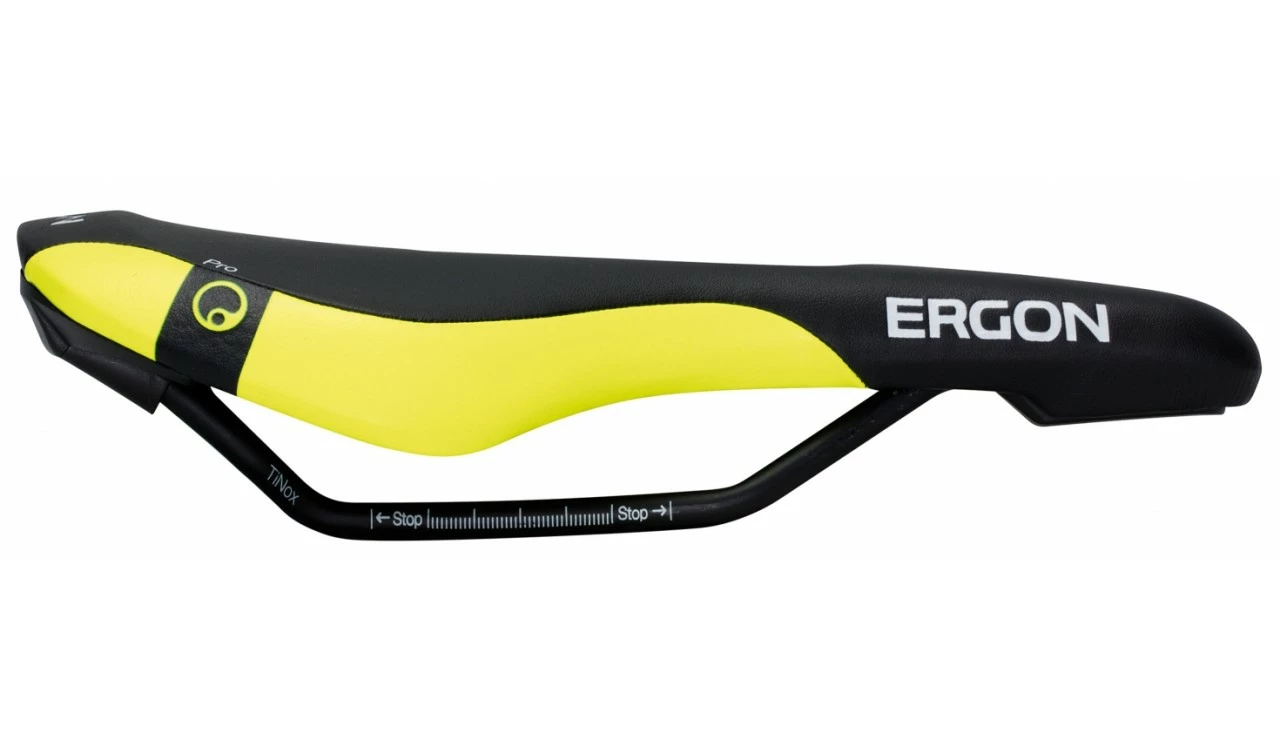 Ergon - Sattel SME3 Pro Black/Laser Lemon – Bild 2